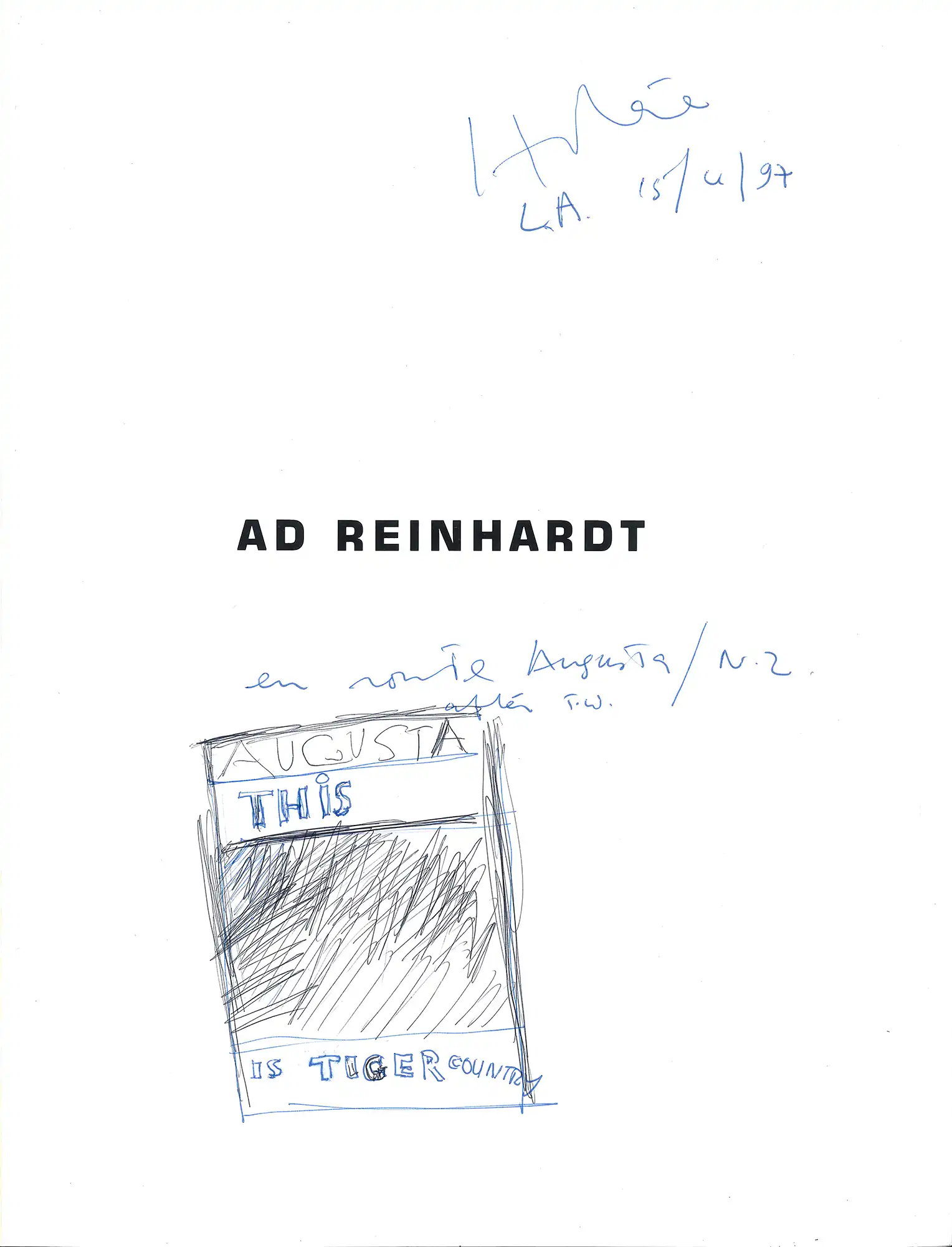 Ad Reinhardt, Ad Reinhardt. New York: Museum of Modern Art, 1991. SPRH 759.13 REI