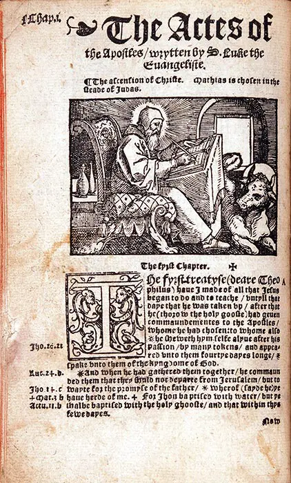 The New Testament of oure Sauyour Iesu Christ … [Antwerp]: Matthew Crom, 1538. RBP NT English 1538