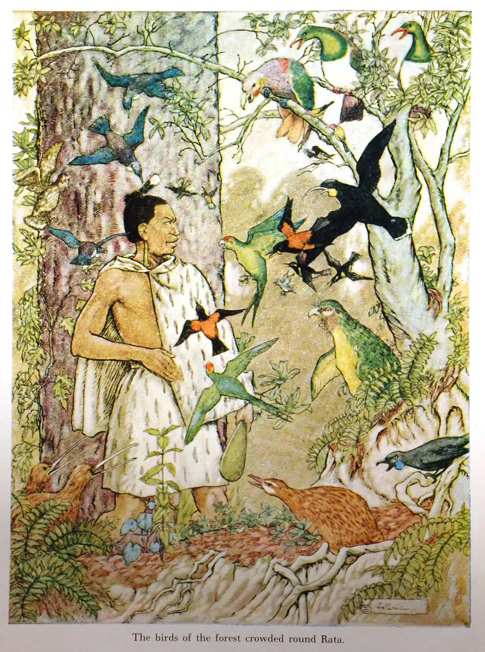 A. W. Reed. <i>Wonder Tales of Maoriland … Pictures by A. S. Paterson. </i>Wellington: A. H. & A. W. Reed, 1948.