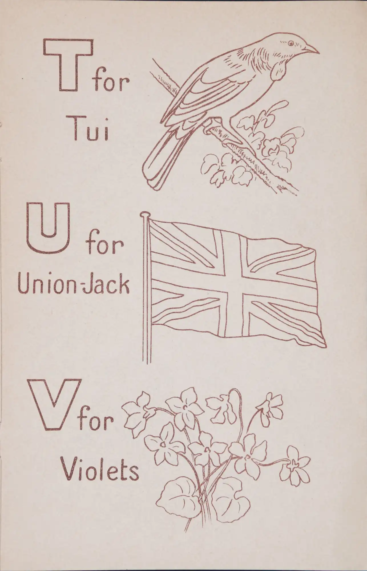 ABC and painting book. Wellington, N.Z.: Watkins, c1942.