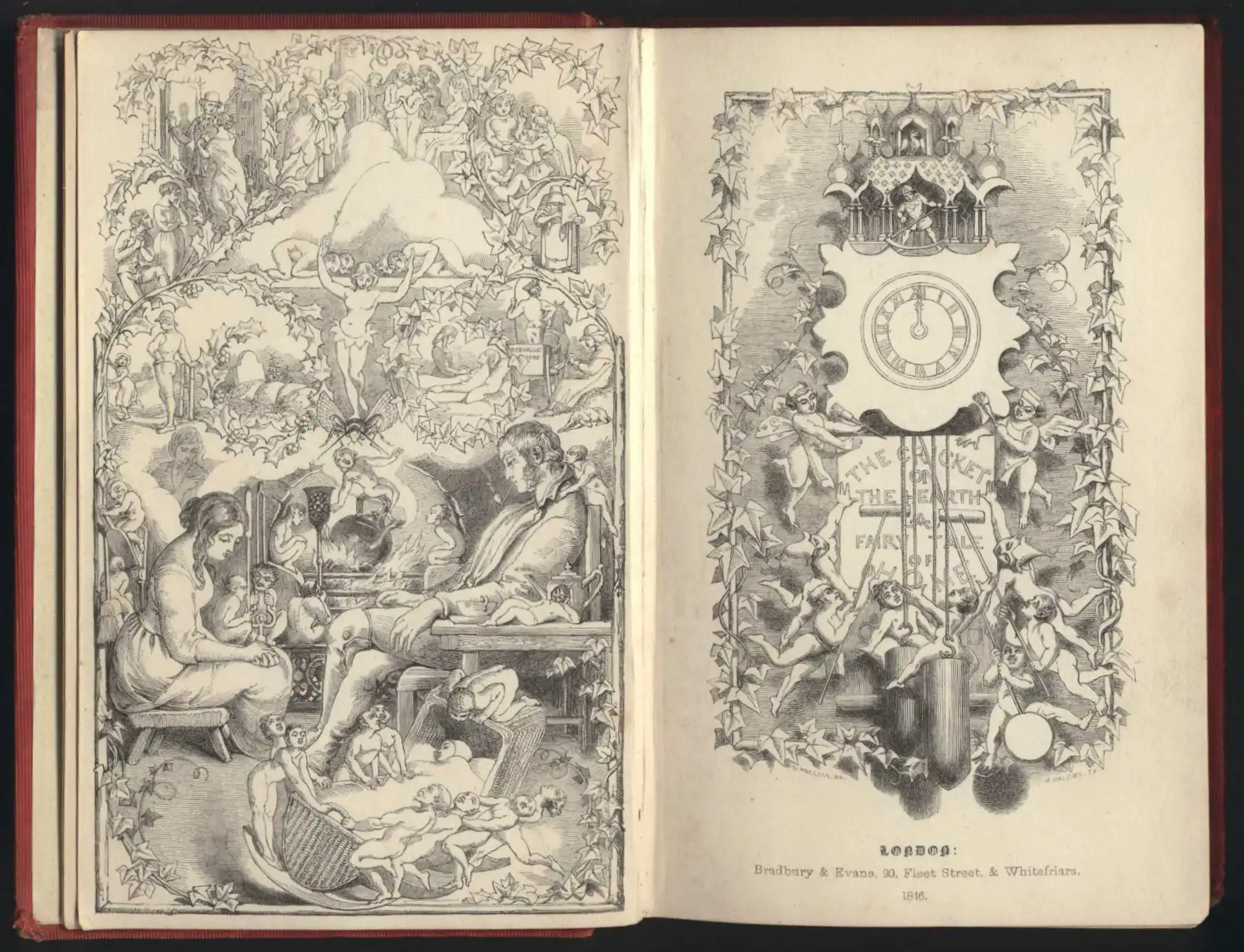 Charles Dickens. The cricket on the hearth: a fairy tale of home. London: Bradbury and Evans, 1846.