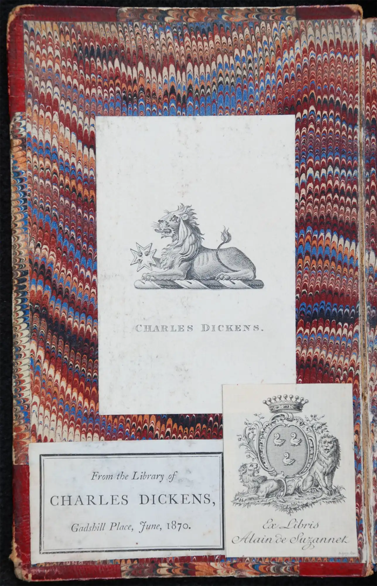 Charles Dickens. Le magasin d'antiquites. Paris: Libraire de L. Hachette et Cie., 1857. Two volumes; Vol. 1 displayed.