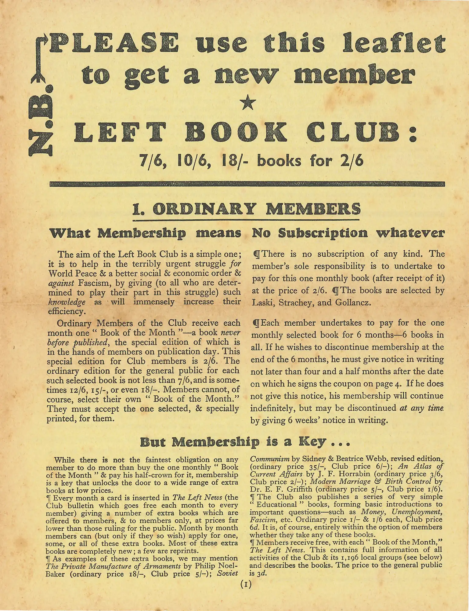 ‘Please use this leaflet’ leaflets. Southampton: Camelot Press Ltd, 1938-39 