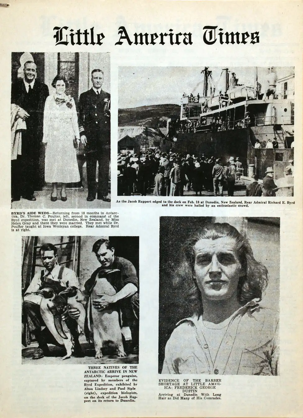 <i>Little America Times</i>. New York: August Horowitz, 28 February 1935.