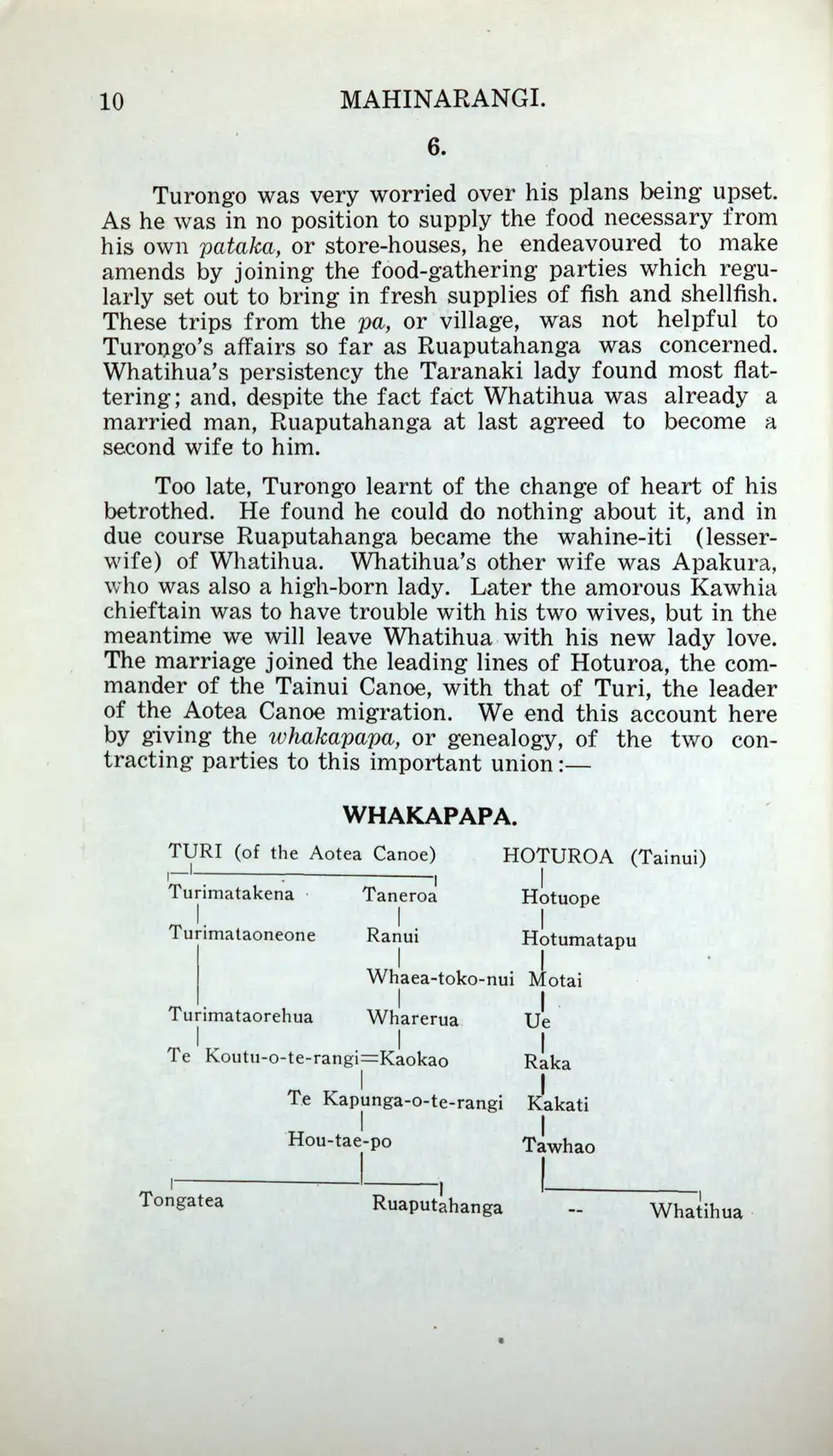Pei Te Hurinui. <i>Mahinarangi (The Moon-Glow of the Heavens); A Tainui Saga. </i>Hawera: Printed by J. C. Ekdahl, 1945.