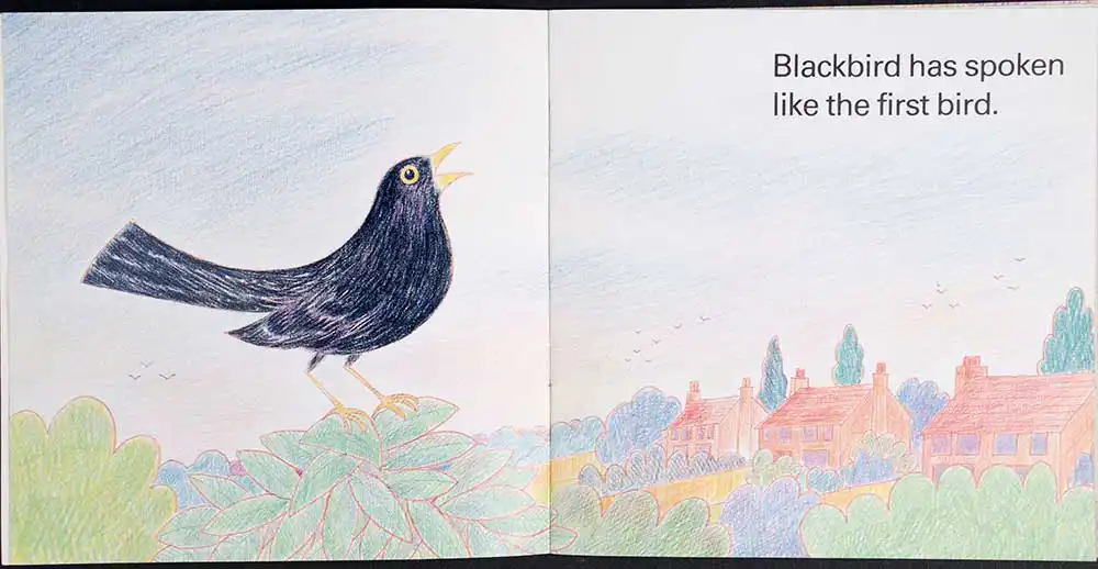 Eleanor Farjeon. <em>Morning has broken.</em> Illustrated by Gordon Stowell. Oxford: Mowbray, 1981.