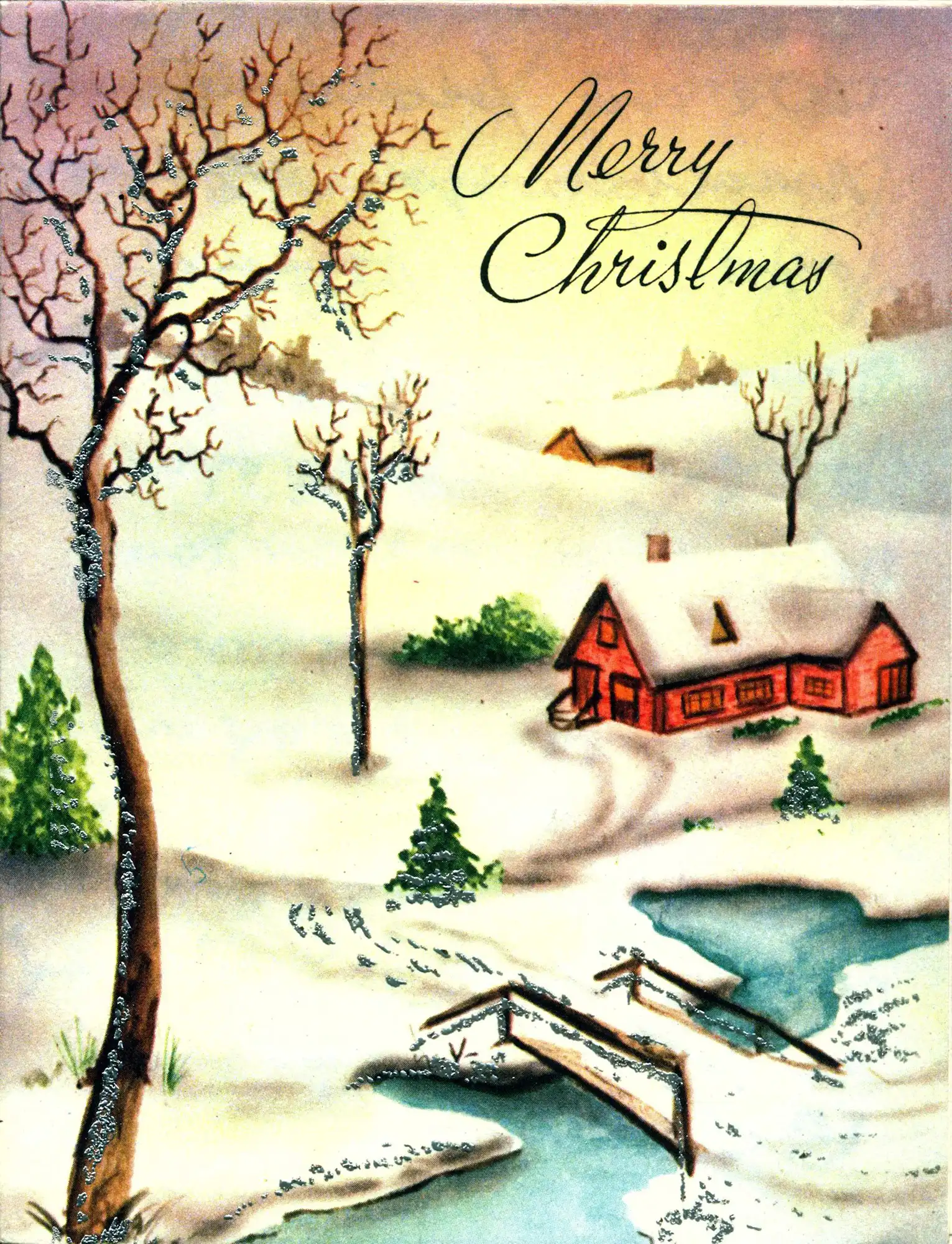 Christmas Cards sent to A.H. Reed