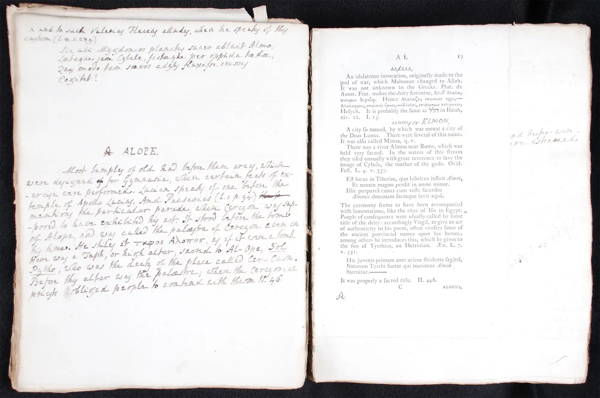 William Holwell (compiler). A mythological, etymological, and historical dictionary: extracted from the analysis of ancient mythology. London: Printed for C. Dilly, 1793.