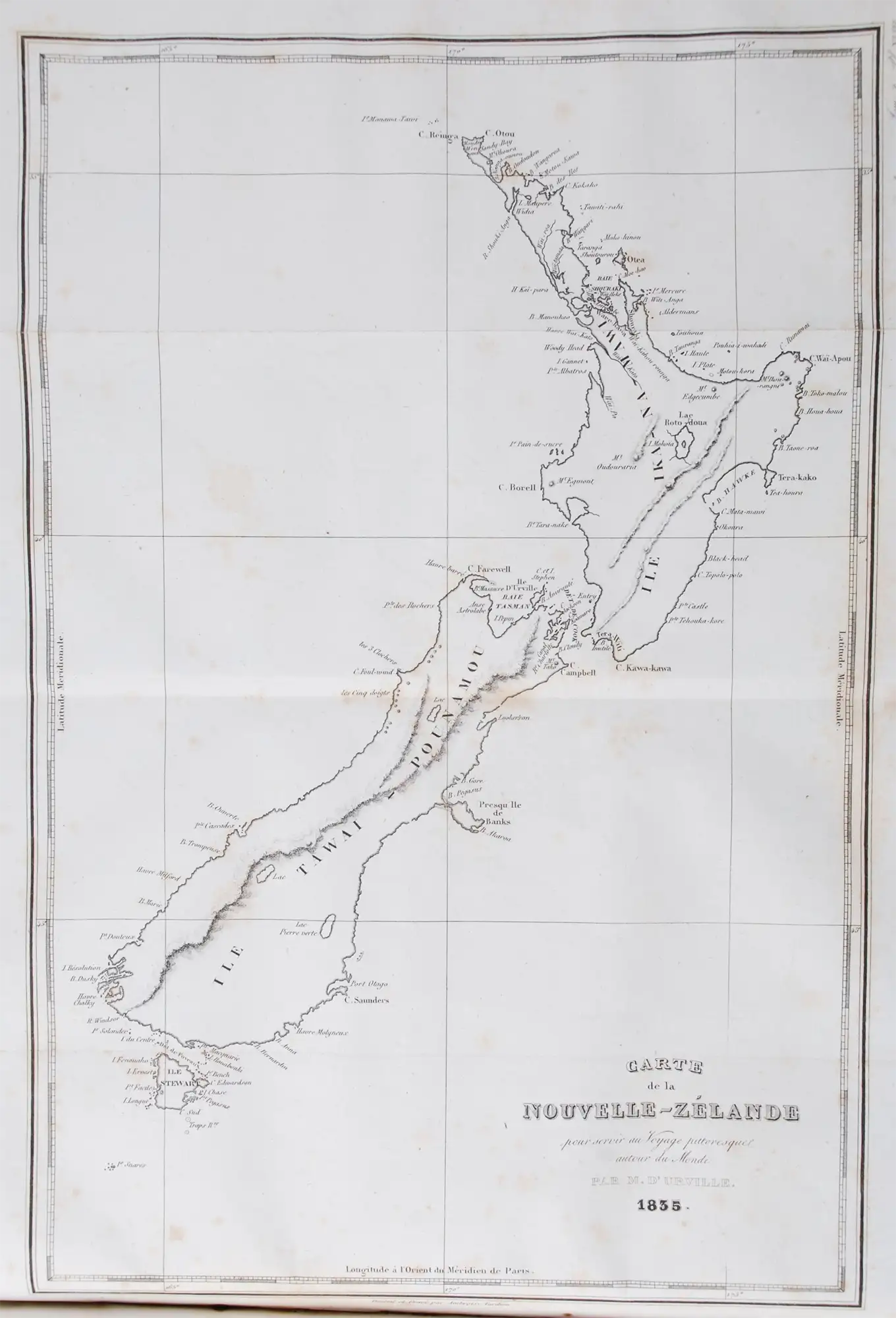 Jules-Sébastien-César Dumont d'Urville. Viaggio Pittoresco Intorno al Mondo ... Vol. IV. Venezia: Coi tipi di Giuseppe Antonelli ed., 1841-44. 