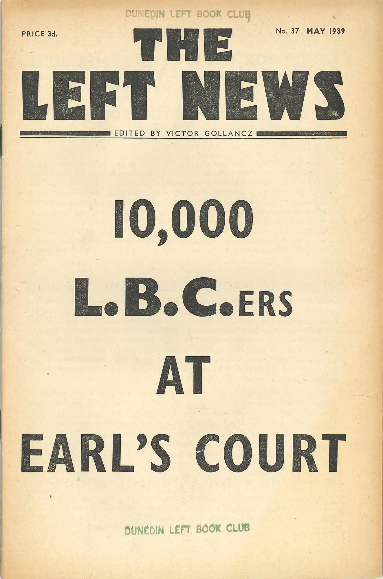 The Left News, n.37 (May 1939)