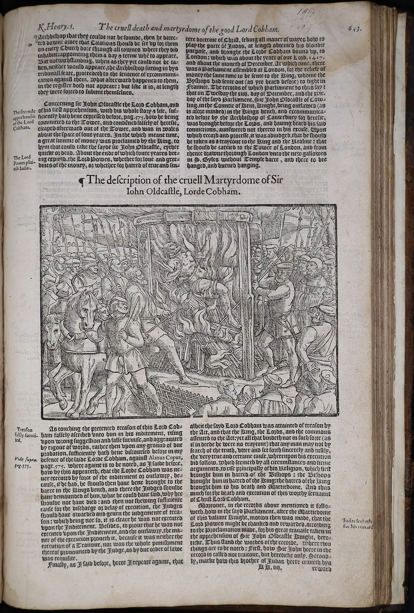 John Foxe. Actes and monuments of matters most speciall in the church. 4th edition. London: John Day, 1583.