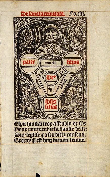 Leaf from a Book of Hours, in French. Paris: Printed by Thielman Kerver, 1544. RPRF Fra. 1544/4
