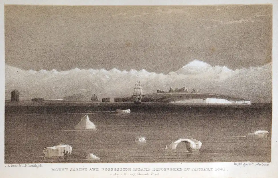 Sir James Clark Ross. A Voyage of Discovery and Research in the Southern and Antarctic Regions, During the Years 1839–43. London: John Murray, 1847
