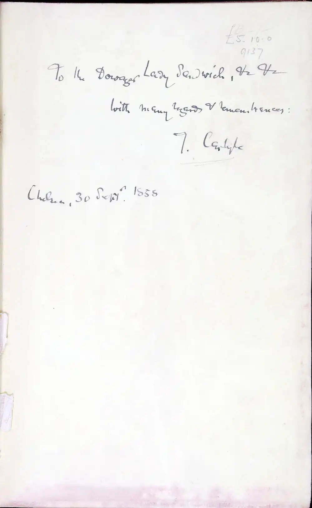 Thomas Carlyle. <em>History of Friedrich II of Prussia, called Frederick the Great</em>. London: Chapman and Hall, 1858-1865. Six volumes; Vol. 1 displayed.