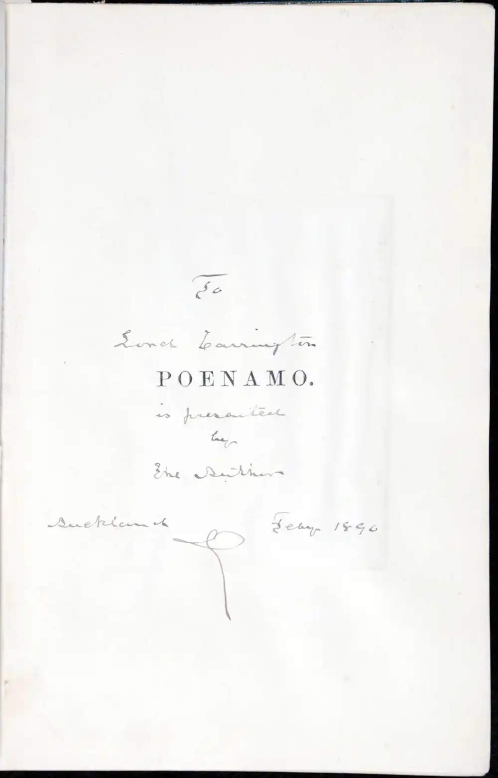 John Logan Campbell. <em>Poenamo: sketches of the early days of New Zealand: romance and reality of antipodean life in the infancy of a new colony.</em> London: Williams and Norgate, 1881.