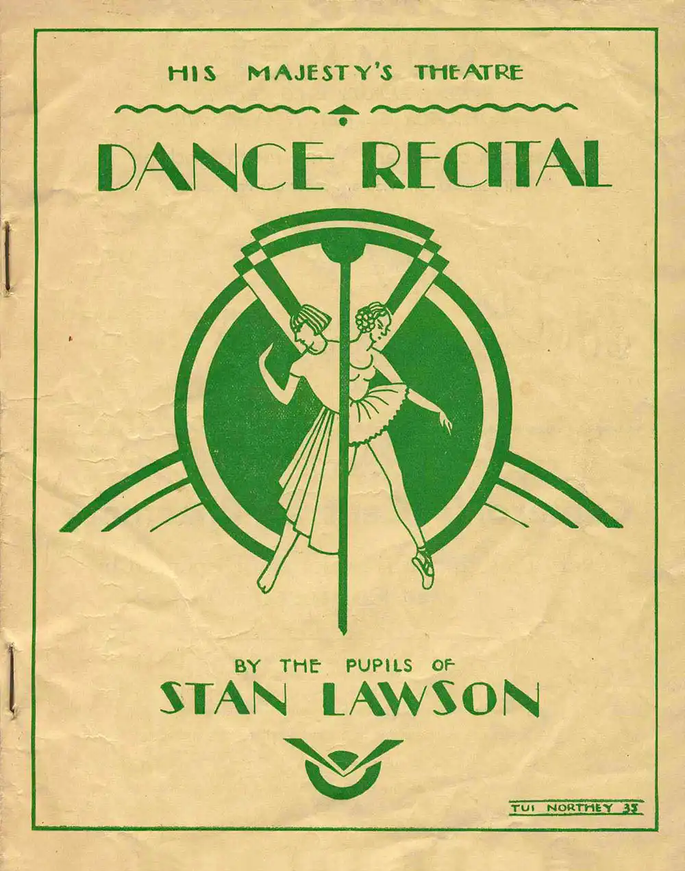 <em>Dance recital by the pupils of Stan Lawson</em>. His Majesty's Theatre, Dunedin, 1935.