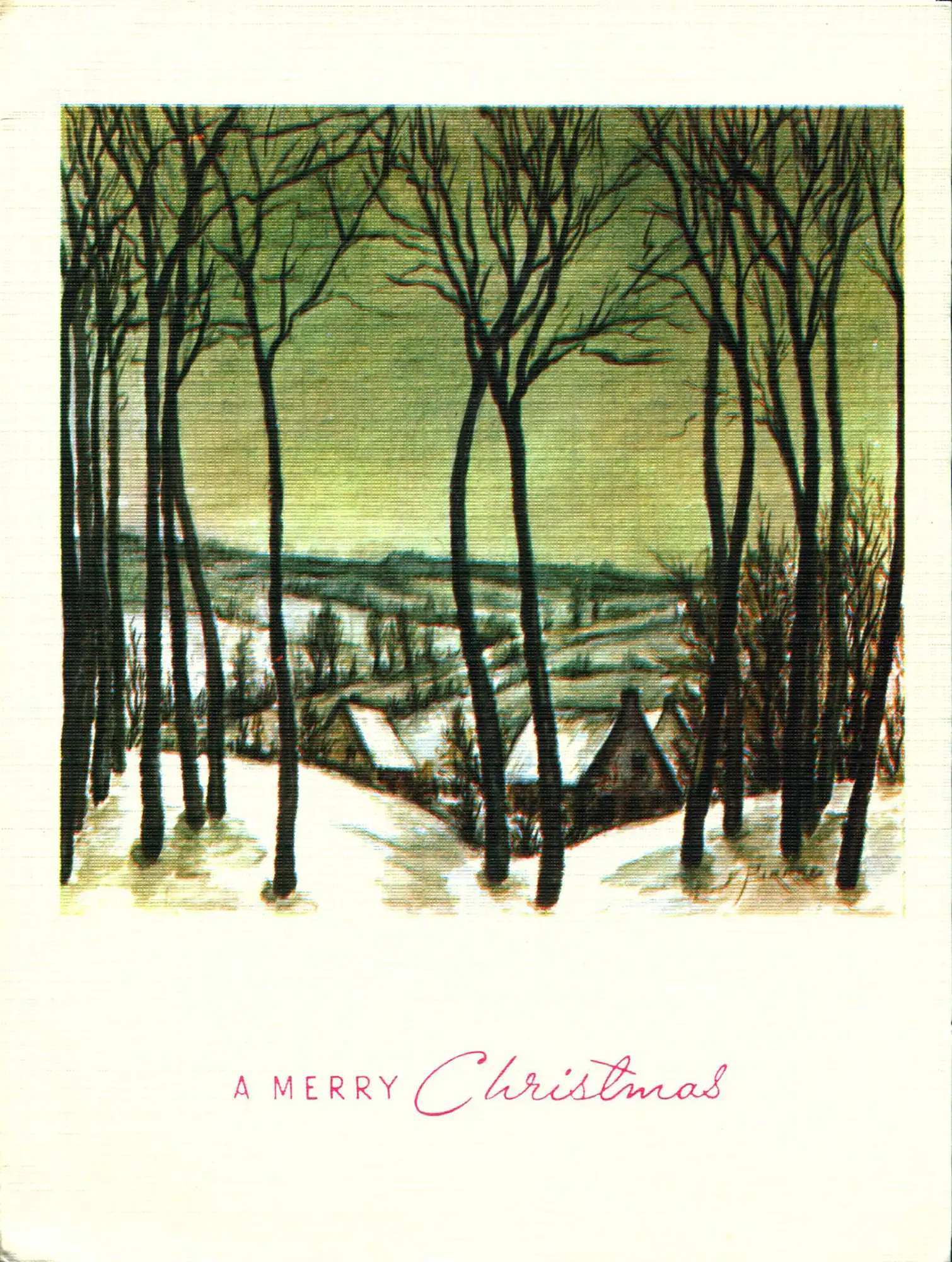 Christmas Cards sent to A.H. Reed