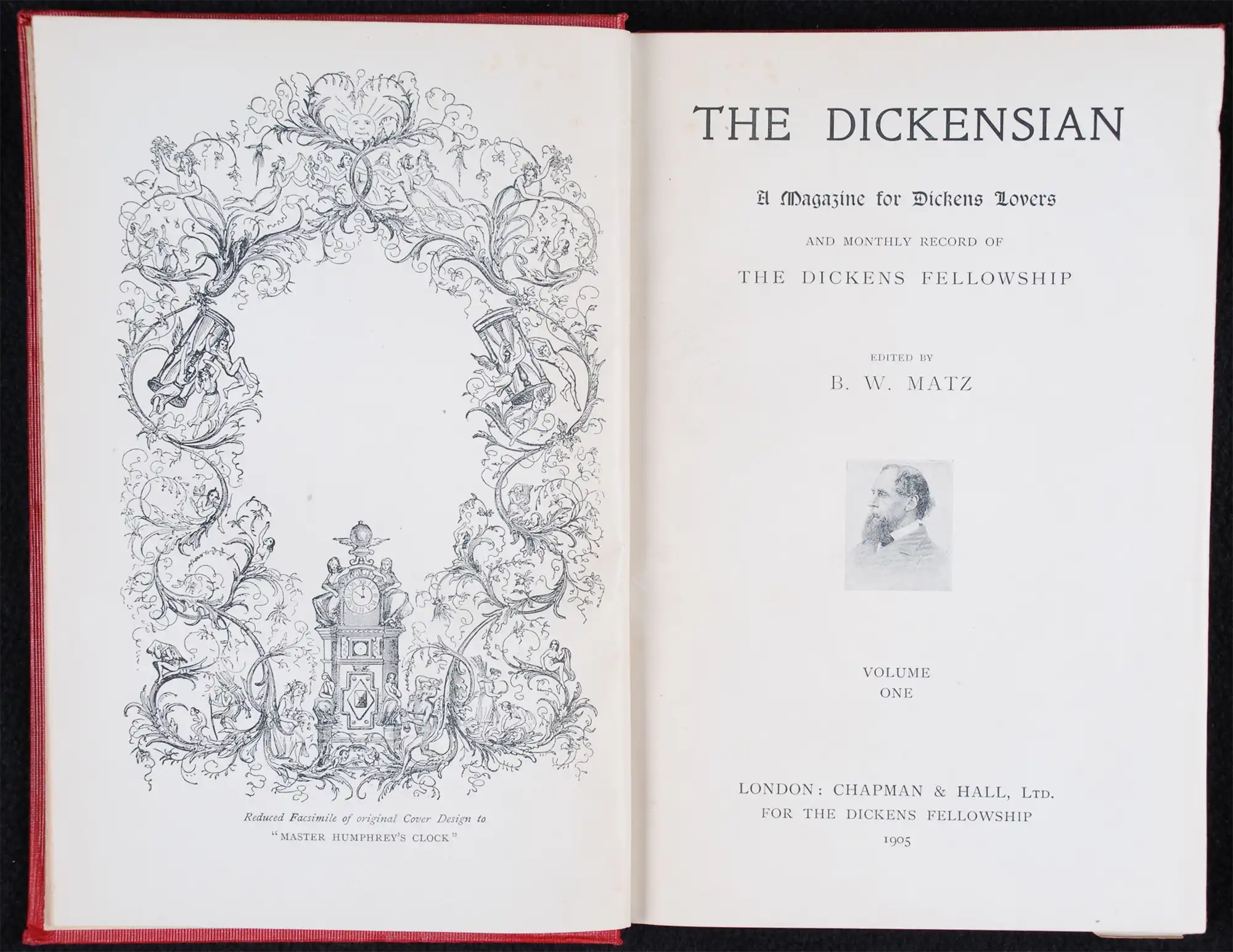 The Dickensian: a magazine for Dickens lovers. Vol. 1. London: Chapman & Hall Ltd. for the Dickens Fellowship, 1905.