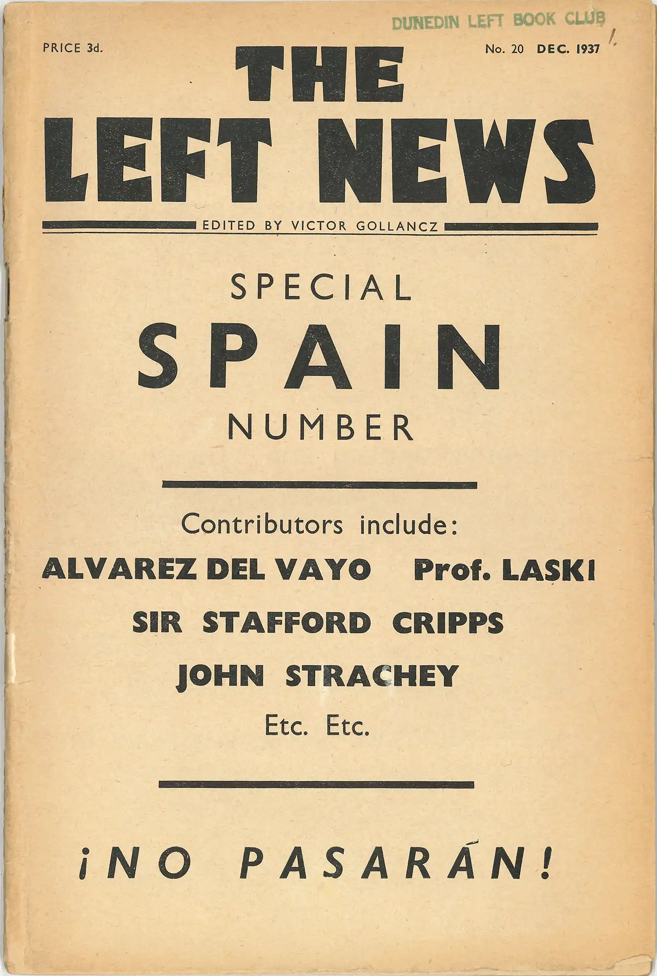 The Left News, No. 20 (December 1937)