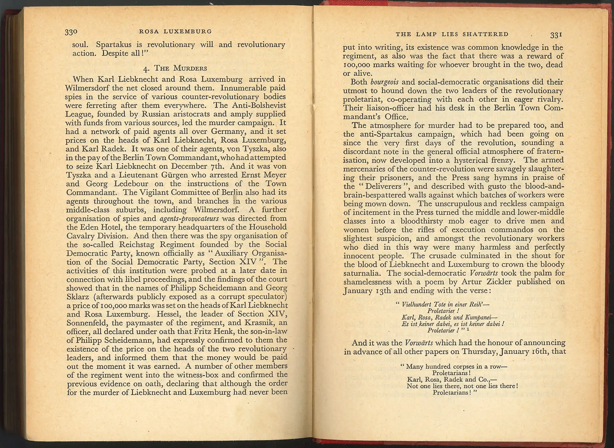 Paul Frölich, Rosa Luxemburg. (Trans. Edward Fitzgerald.) (1940). LBC 335.43092 LUX (FRO)