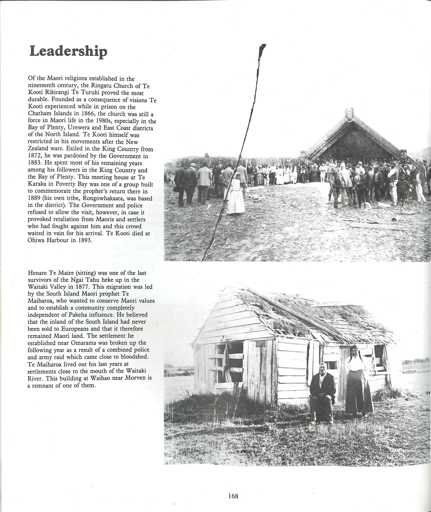 Michael King, Maori. A photographic and social history. Auckland: Heinemann, 1984. SPRH 993.004994 KIN