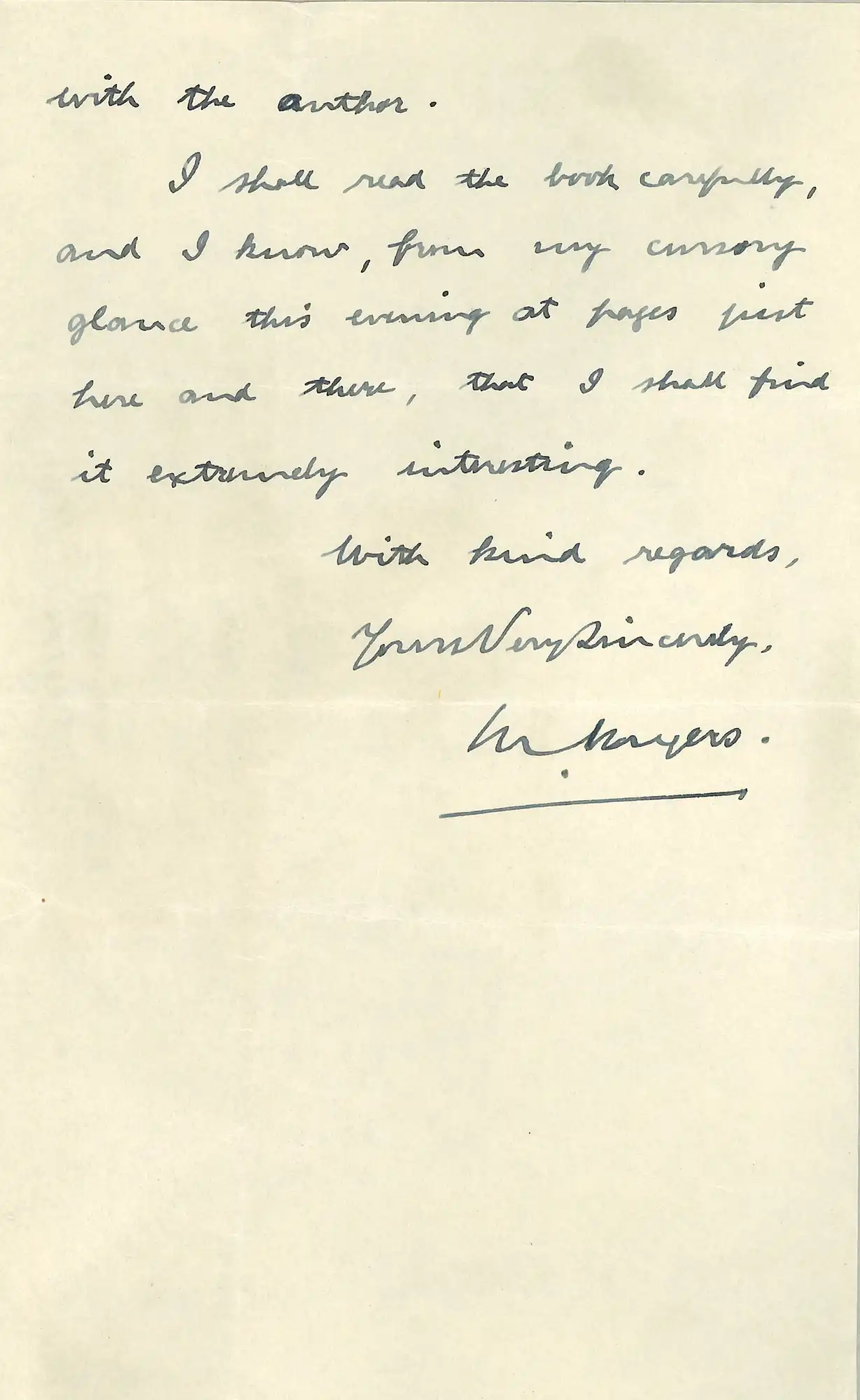 Chief Justice the Right Honourable Sir Michael Myers (1873-1950). Letter from Myers, Chief Justice’s Chambers, Wellington, to William Downie Stewart, 28 September 1937.