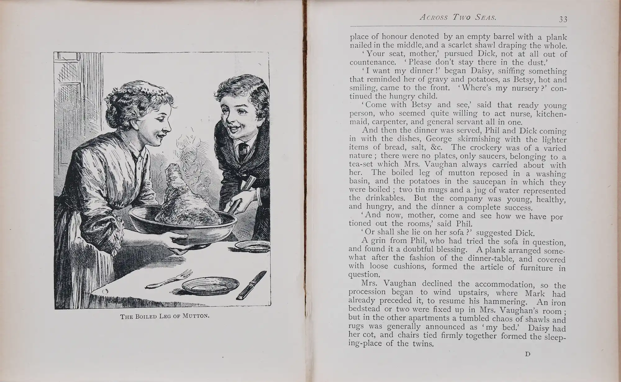 H.A. Forde. Across two seas : a New Zealand tale. London: Wells, Gardner, Darton, 1902.