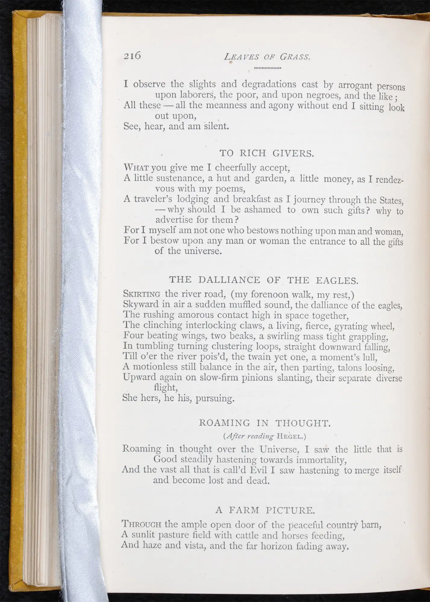 Walt Whitman. Leaves of Grass. Boston: James R. Osgood & Co., 1881-82.