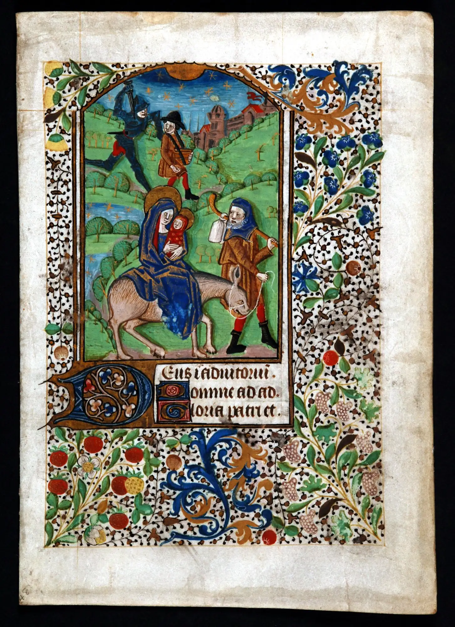 Single leaf from a Book of Hours, in Latin. Northern France, fifteenth century. Reed MSF19.