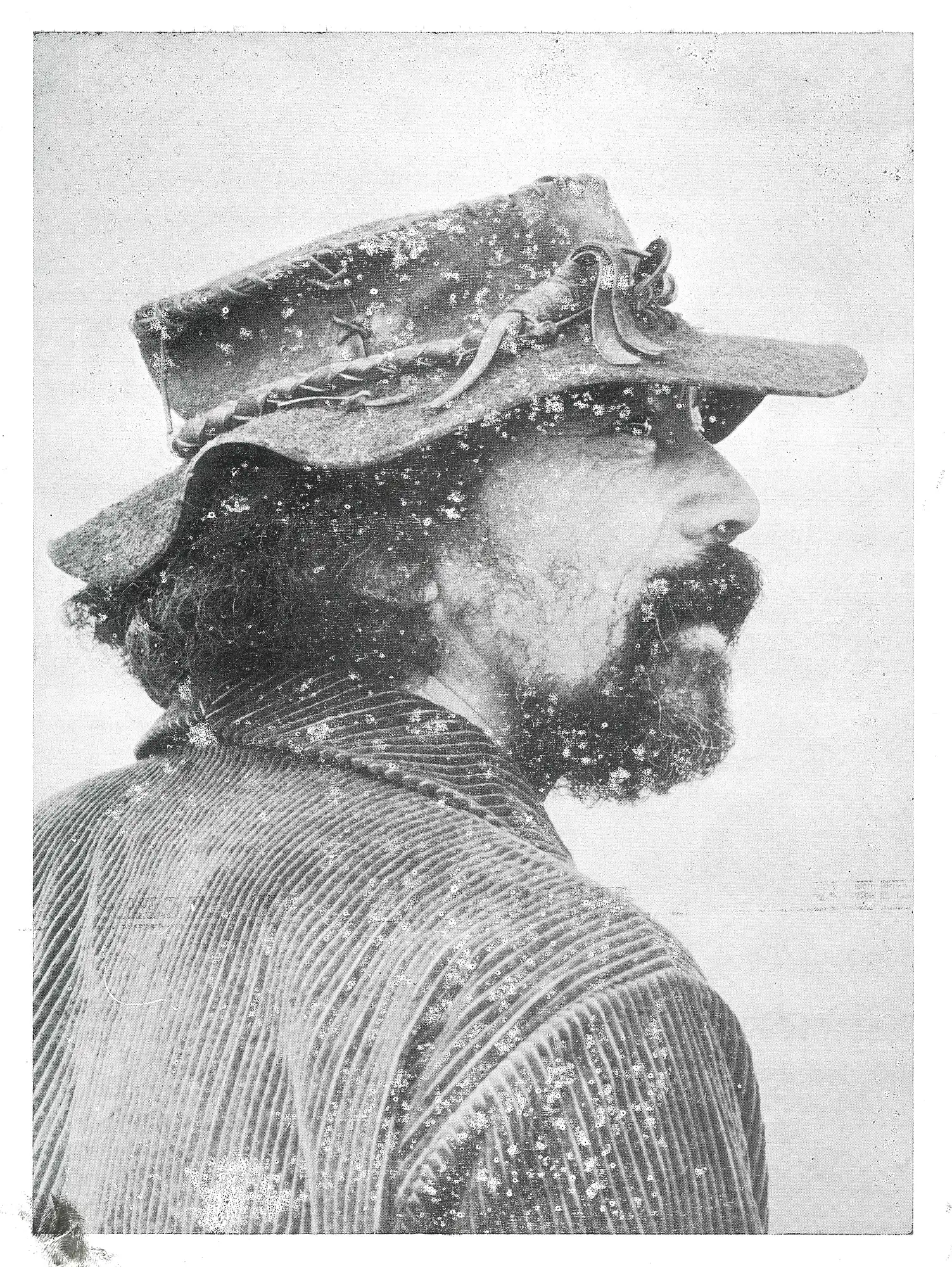 Engraving and Print: Roberts Photo Engravers, Hamilton, Engraved block of Ralph Hotere made for Garth Hall, Waikato Art Gallery, 1973. Print by John Holmes