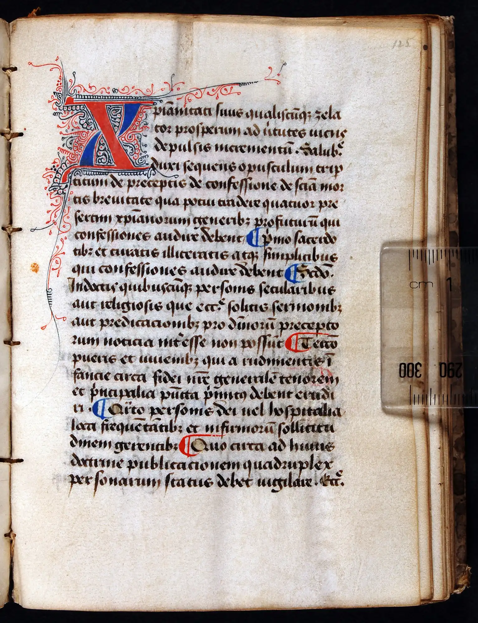 Collection of theological treatises, in Latin. Northern France, fifteenth century. Reed MS7.