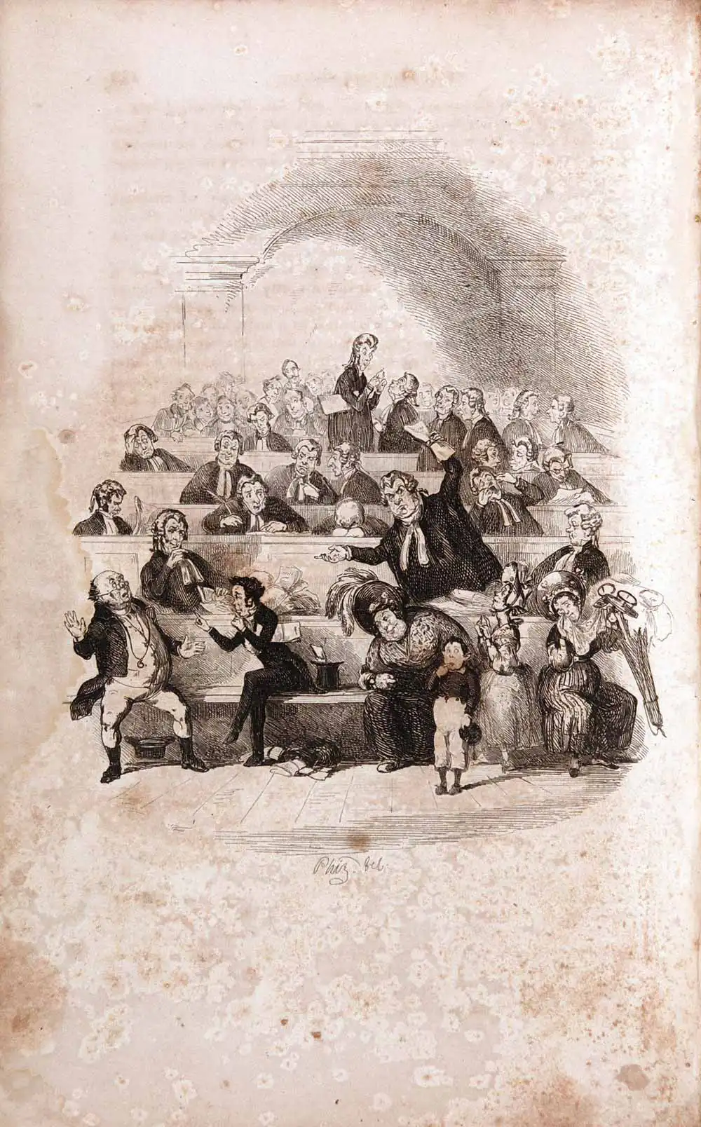 The Posthumous Papers of the Pickwick Club … with Forty-Three Illustrations by R. Seymour and Phiz. London: Chapman and Hall, 1837; first edition