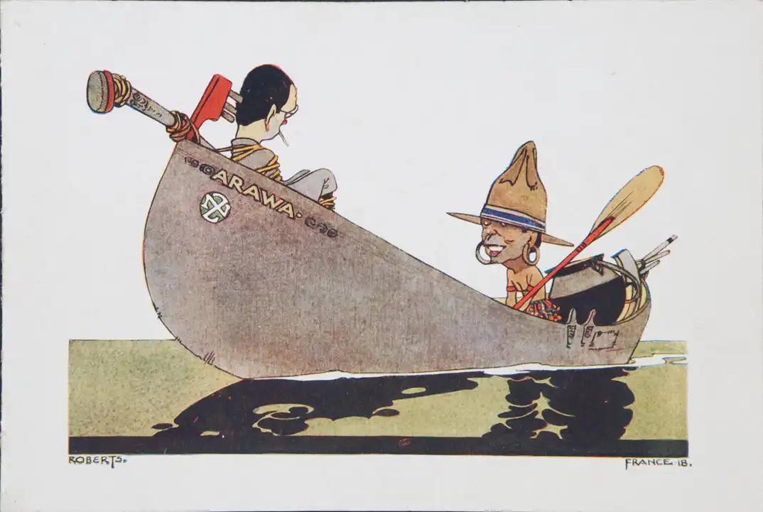 Roberts. Christmas Card. France, 1918