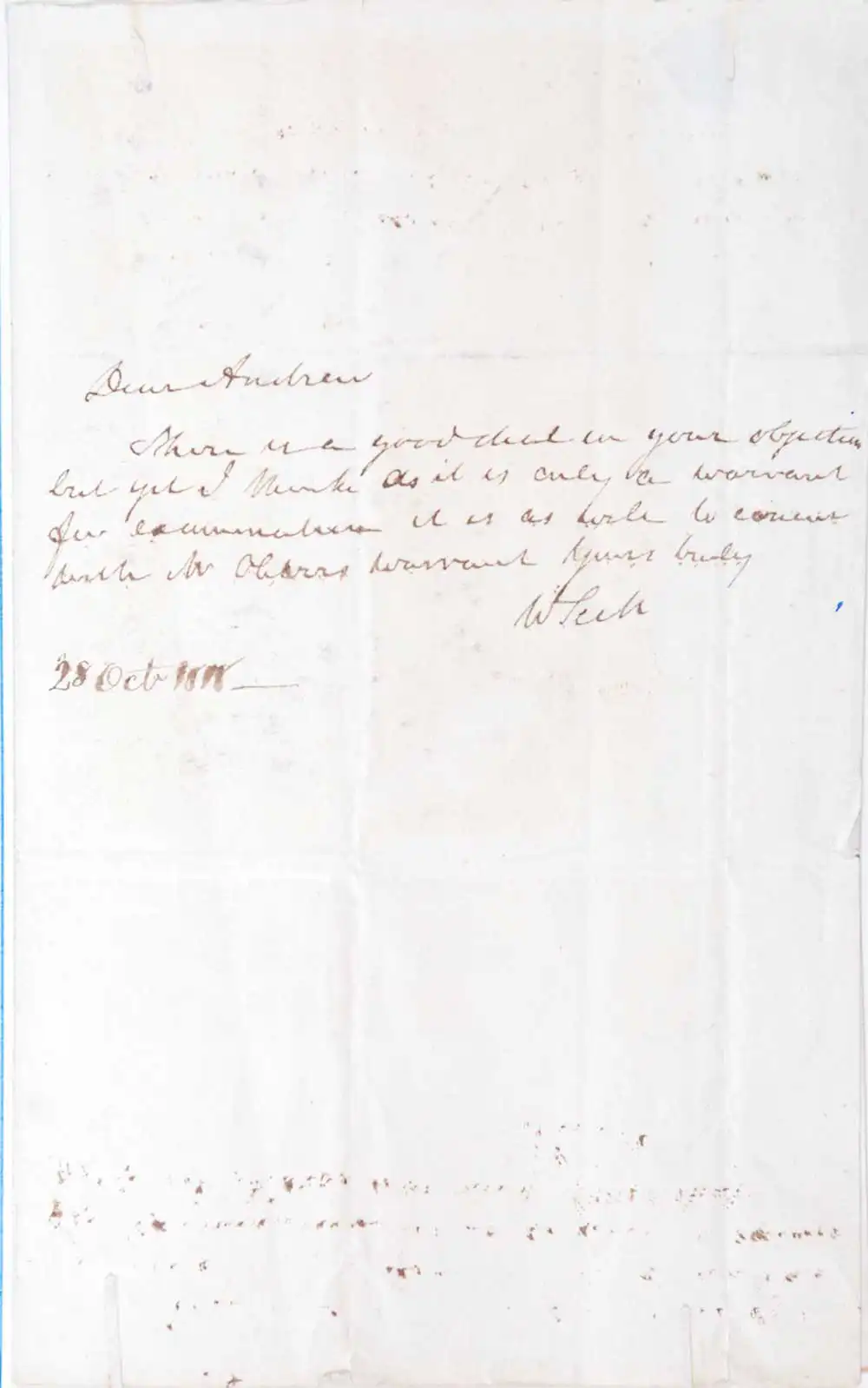 Reed Autograph Letters Album A, no. 46: Sir Walter Scott