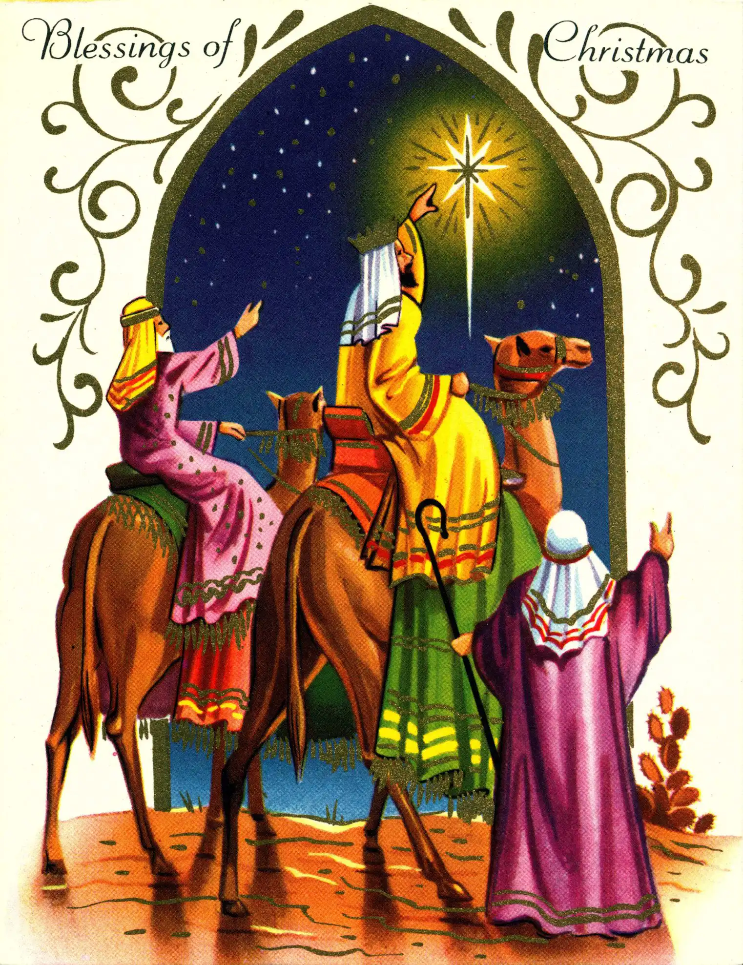Christmas Cards sent to A.H. Reed