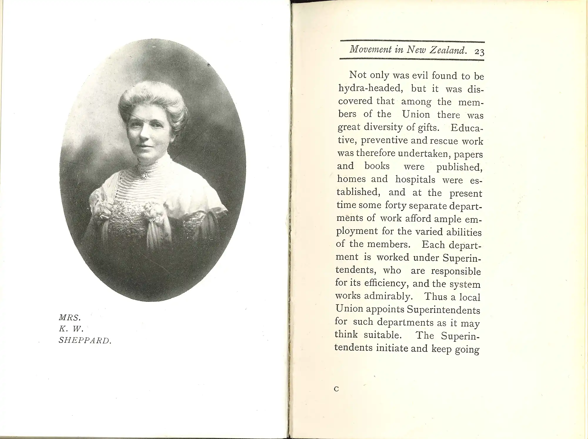 W. Sidney Smith. Outlines of the women's franchise movement in New Zealand. Christchurch: Whitcombe & Tombs, 1905.