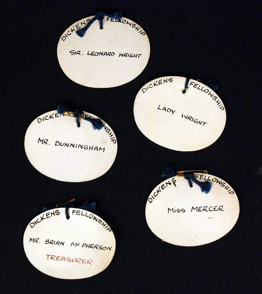 Selection of member name tags