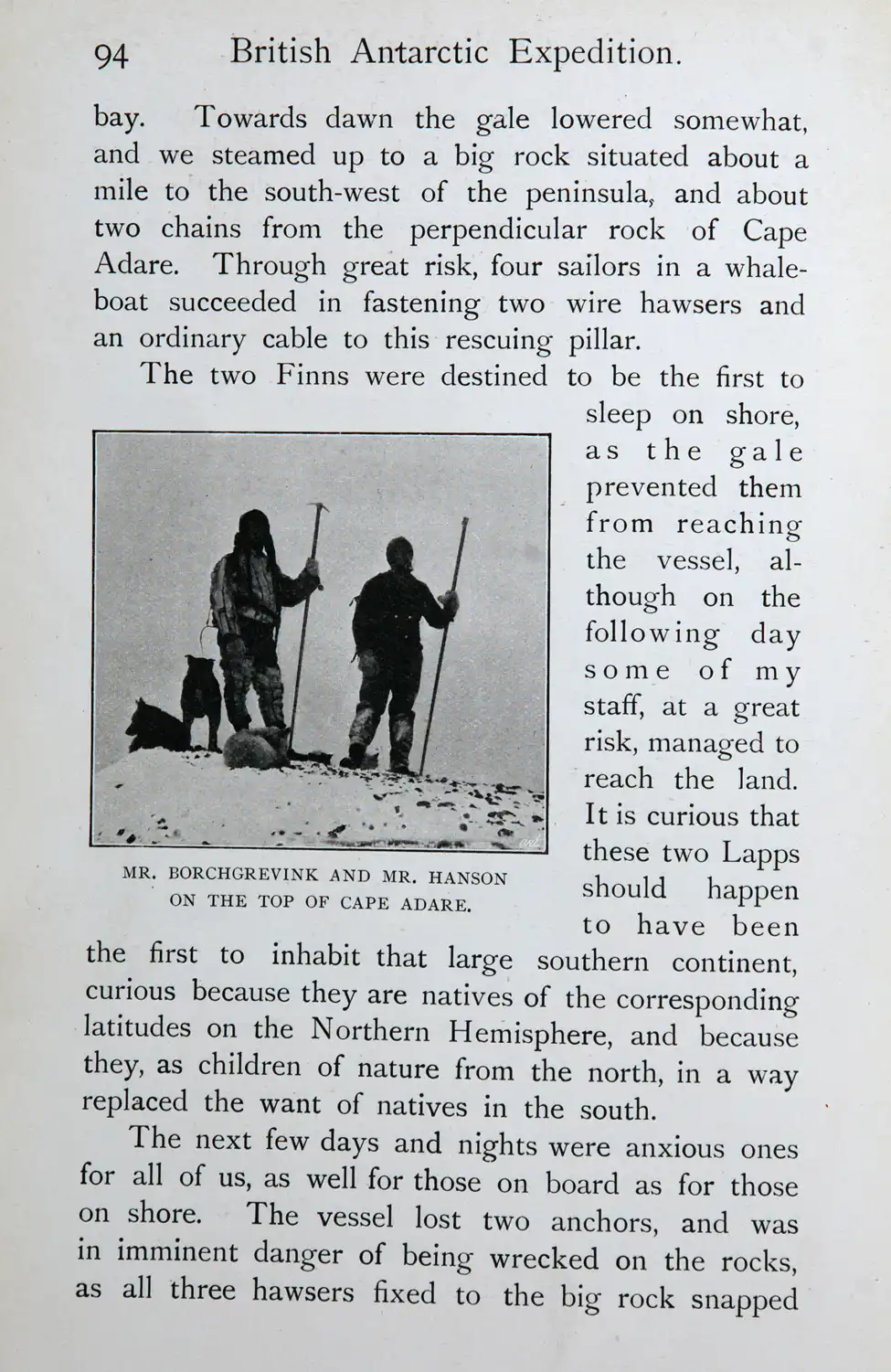 C. E. Borchgrevink. <i>First on the Antarctic Continent: Being an Account of the British Antarctic Expedition 1898–1900</i>. London: George Newnes, Limited, 1901.