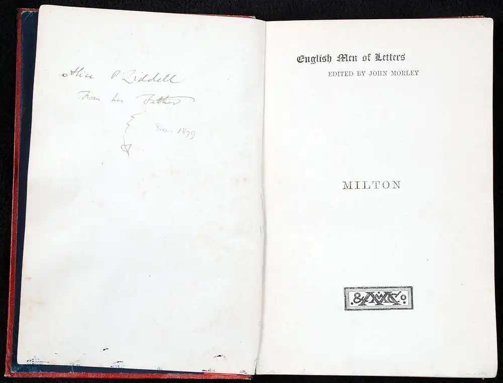 Mark Pattison. <em>Milton</em>. London: Macmillan, 1879.