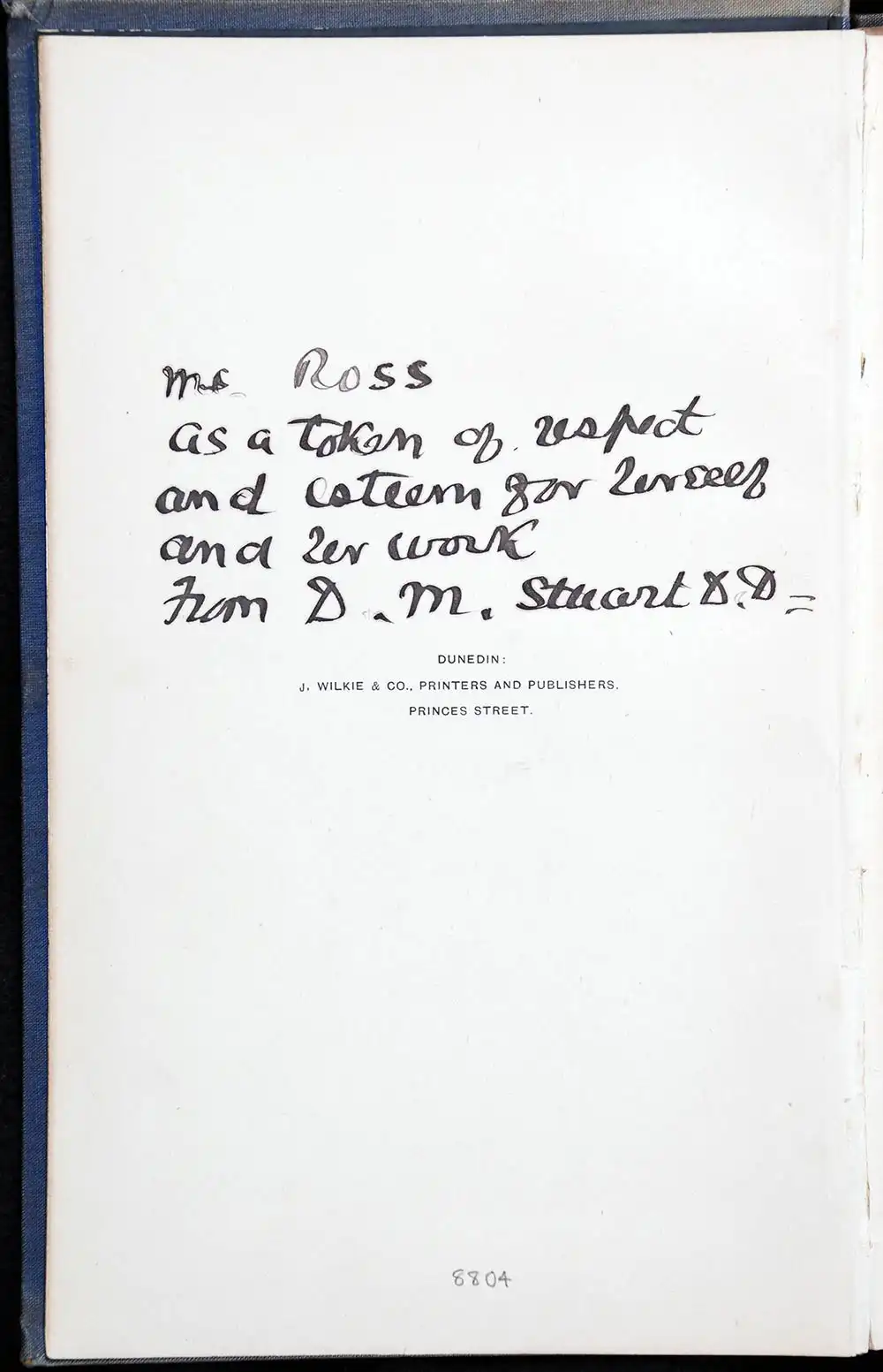 John Hislop. <em>History of Knox Church, Dunedin</em>. Dunedin: J. Wilkie, 1892.