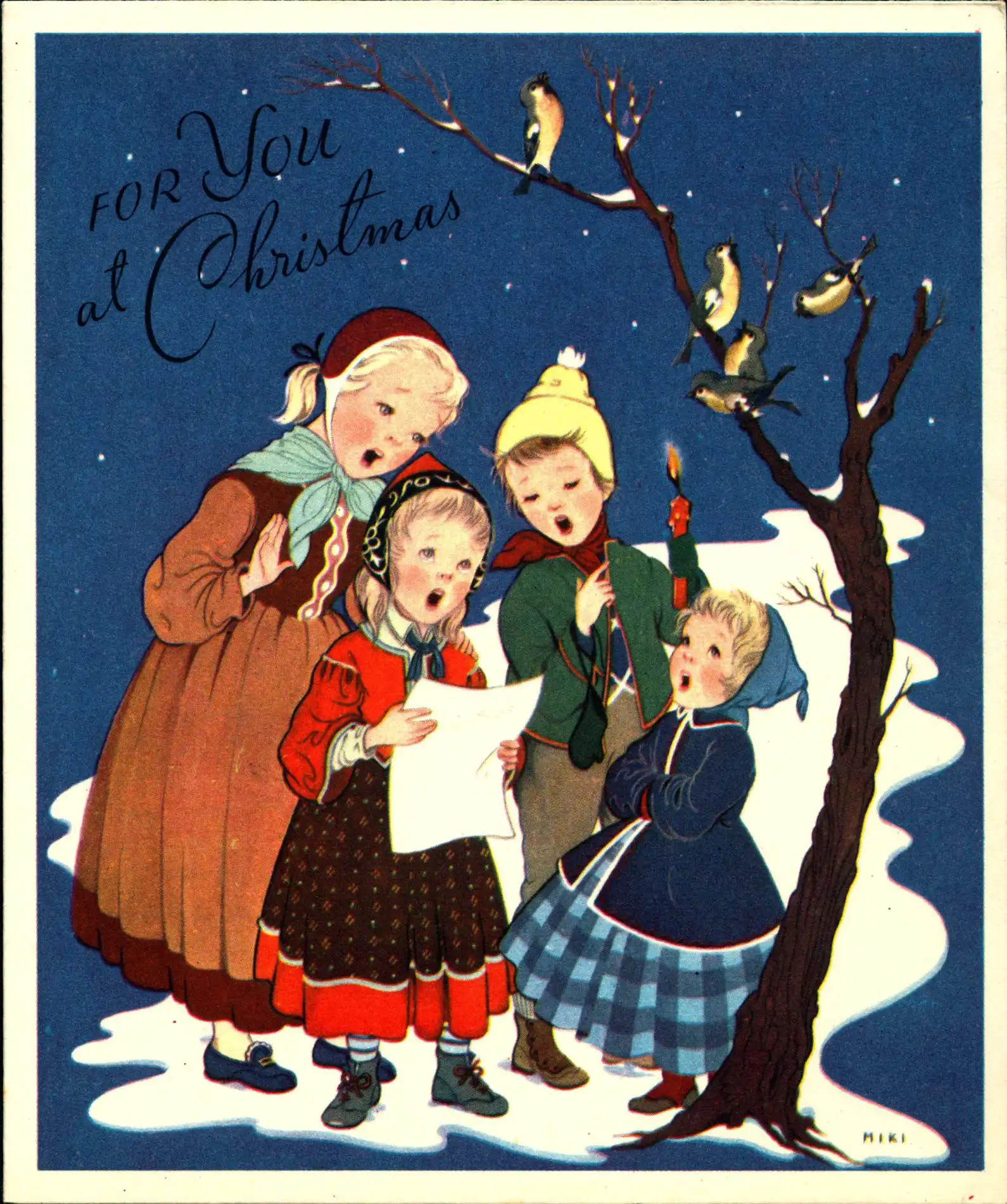 Christmas Cards sent to A.H. Reed