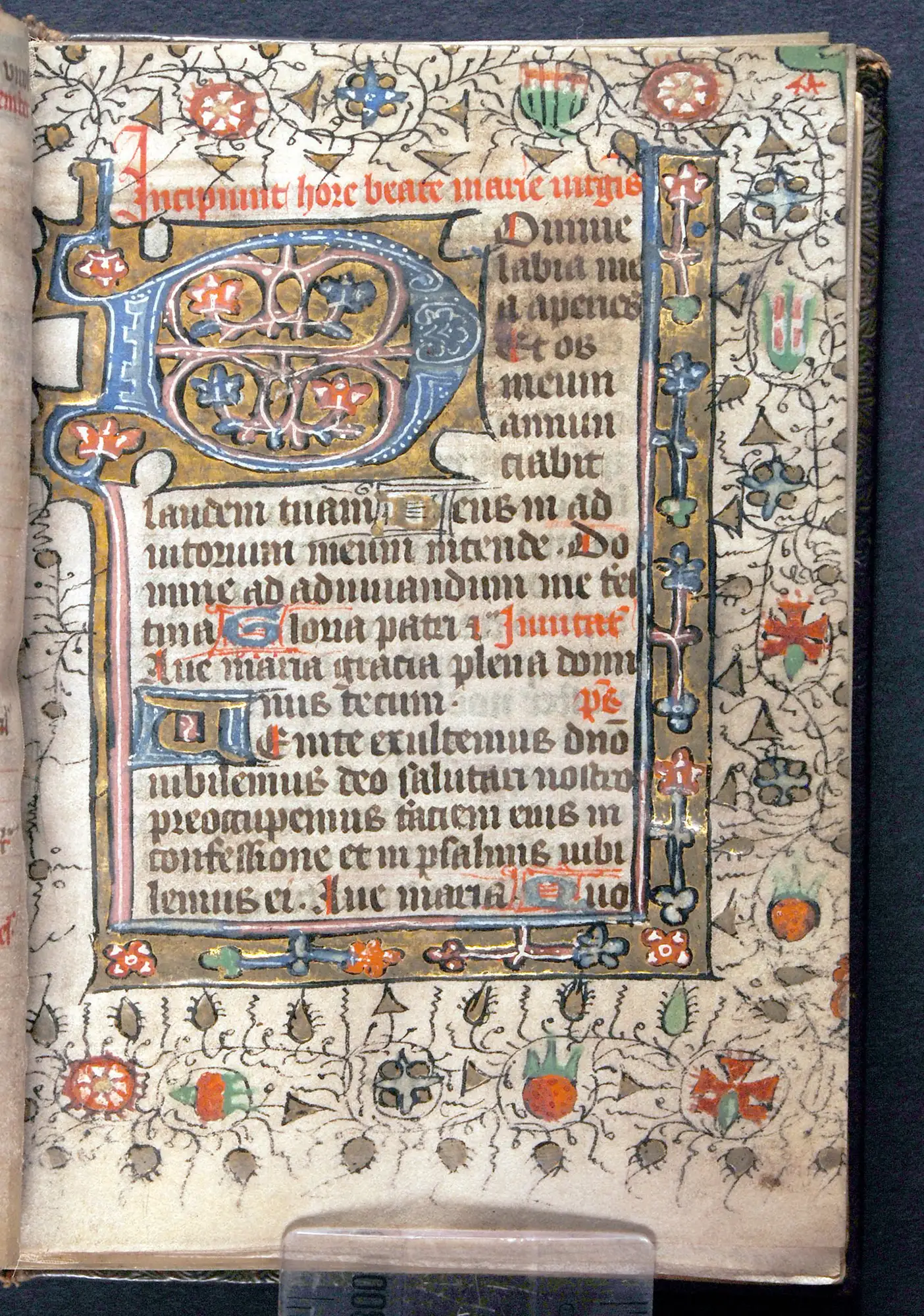 Book of Hours, in Latin with additions in Middle English. Southern Netherlands (probably Bruges), ca. 1440. Reed MS10.