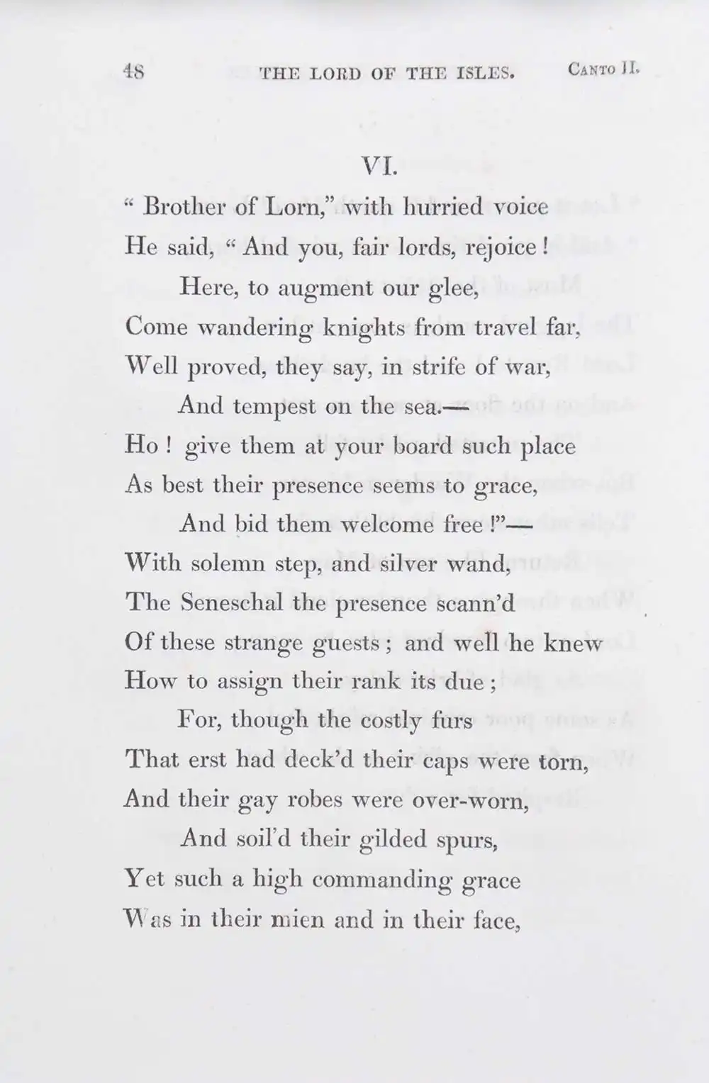Sir Walter Scott. <em>The Lord of the Isles: a poem.</em> [1st edition]. Edinburgh: Printed for Archibald Constable and Co., Edinburgh; and Longman, Hurst, Rees, Orme, and Brown; by James Ballantyne and Co., Edinburgh, 1815.