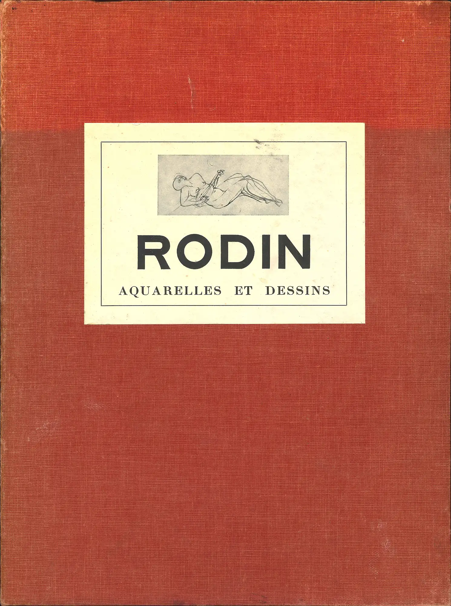 (6908 Femme à sa toilette, aquarelle) from Madame Cécile Goldscheider (Compiler), Rodin. Aquarelles et dessins. Paris: Editions Albert Morancé, 1963. SPRH 730.92 ROD (GOL)