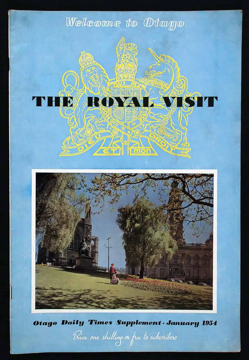 The royal visit; Otago Daily Times supplement, January 1954. Dunedin: Otago Daily Times, [1954].