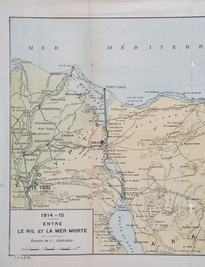 1914-1915 Entre Le Nil  et La Mer Morte. Cairo, Egypt: O Mourafetli, [1915?]