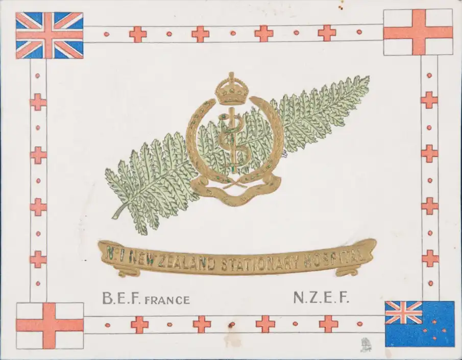 Christmas Card. No. 1 Stationary Hospital BEF / NZEF. [n.d.]