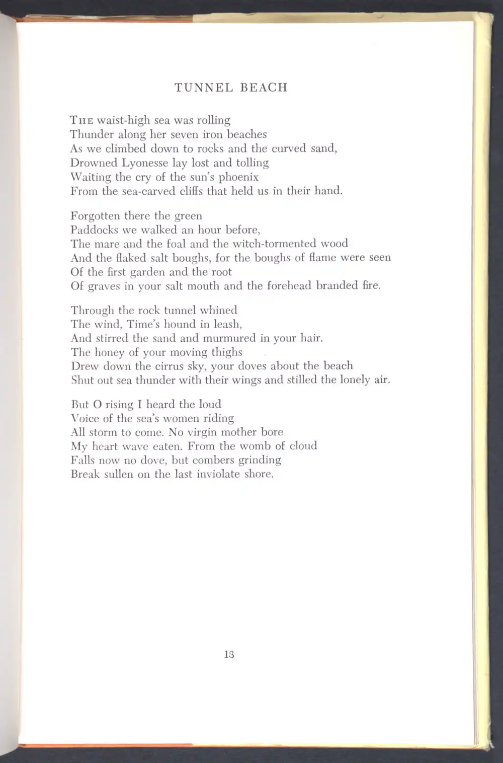 James K. Baxter. <em>In fires of no return: poems.</em> London: Oxford University Press, 1958.