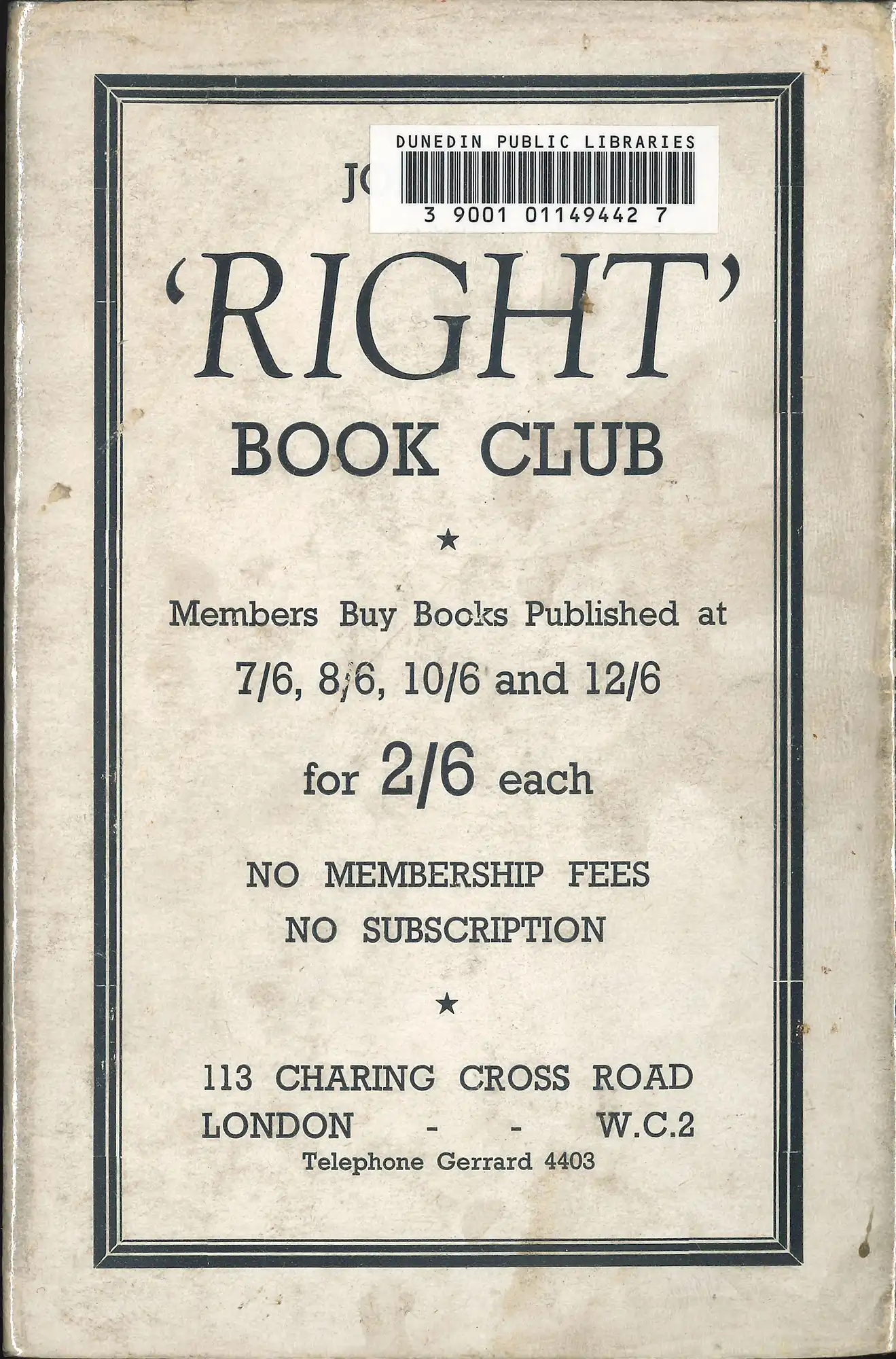 Philip Gibbs, Across the frontiers. (1939). RBC 909.823 GIB (Rear)