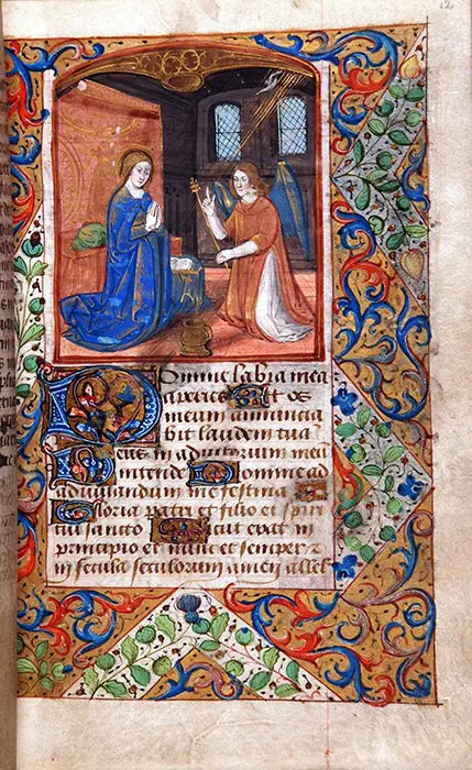 Book of Hours, in Latin and French. Northern France (perhaps Rouen), late-fifteenth or sixteenth century. Reed MS8